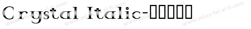 Crystal Italic字体转换